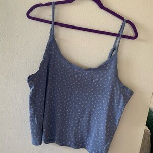 PINK Blue Floral Cami